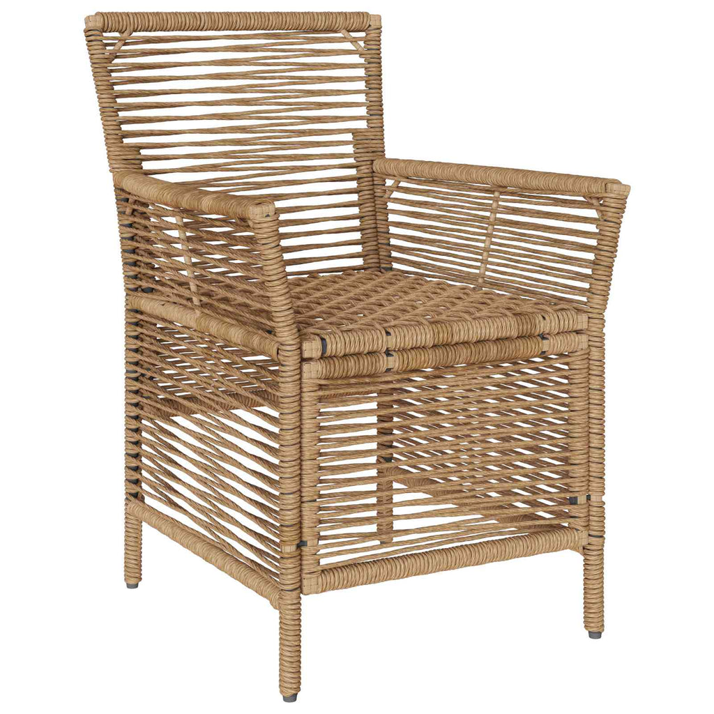 Gartenstuhl mit Kissen 2 pcs Beige und Creme Poly-Rattan