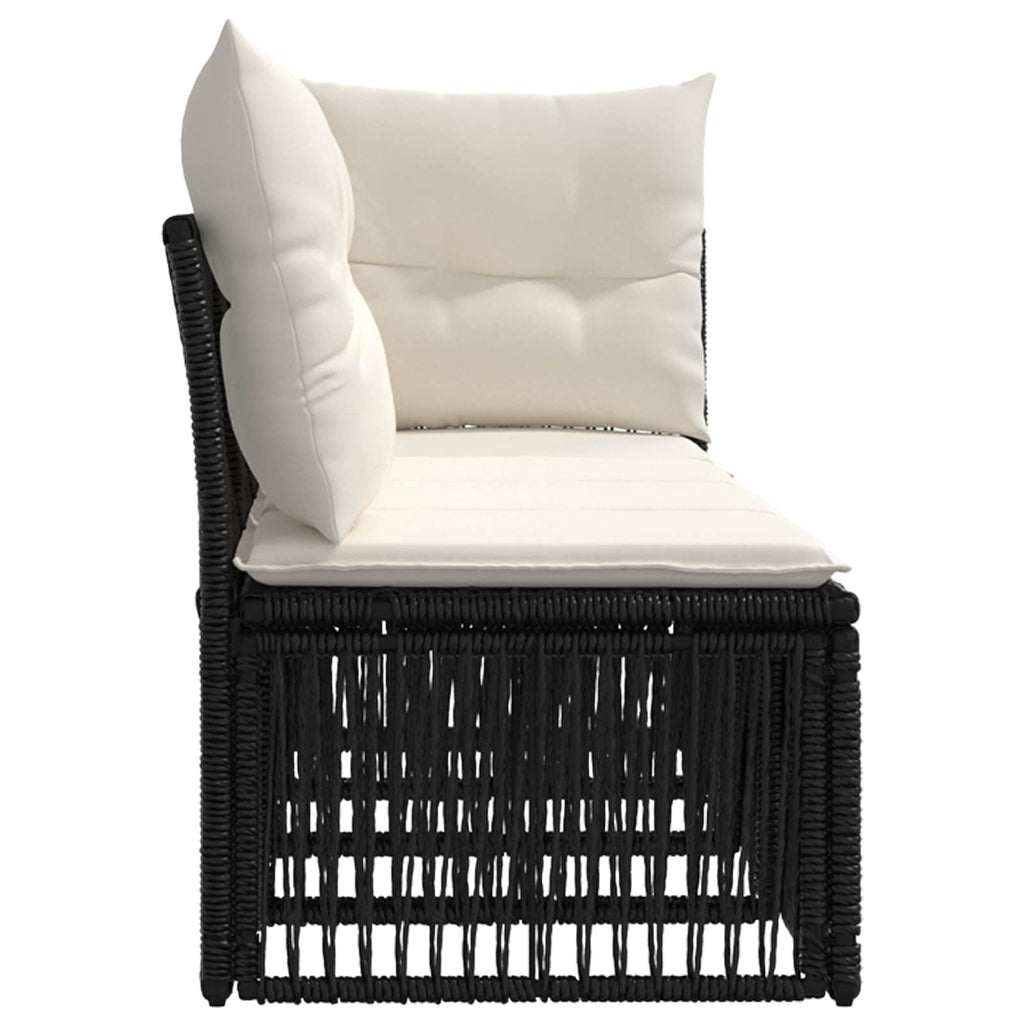 4-Sitzer Sofa mit linker Armlehne 4 pcs 4-Sitzanzahl Schwarz