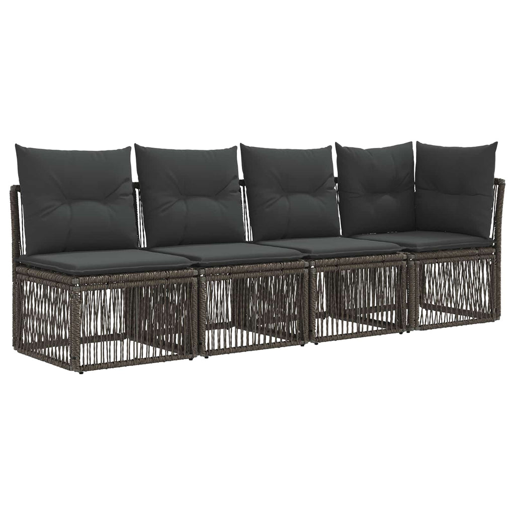 4-Sitzer Sofa mit linker Armlehne 4 pcs 4-Sitzanzahl Grau