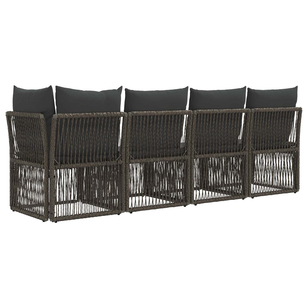 4-Sitzer Sofa mit linker Armlehne 4 pcs 4-Sitzanzahl Grau