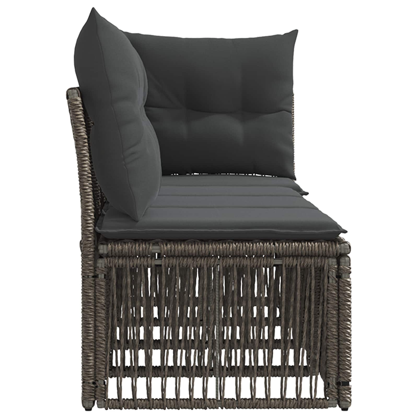 4-Sitzer Sofa mit linker Armlehne 4 pcs 4-Sitzanzahl Grau