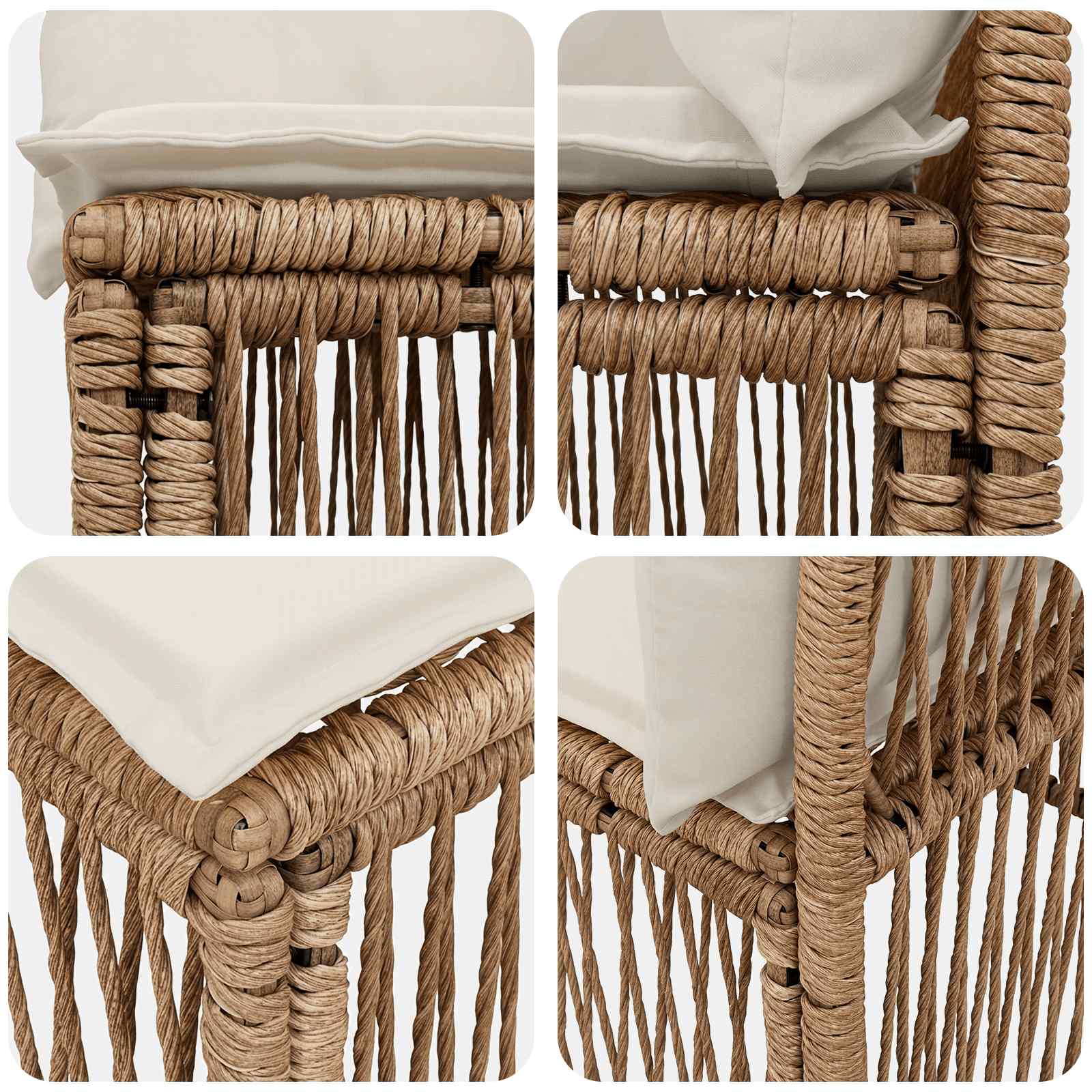 4-Sitzer Sofa mit linker Armlehne 4 pcs 4-Sitzanzahl Beige