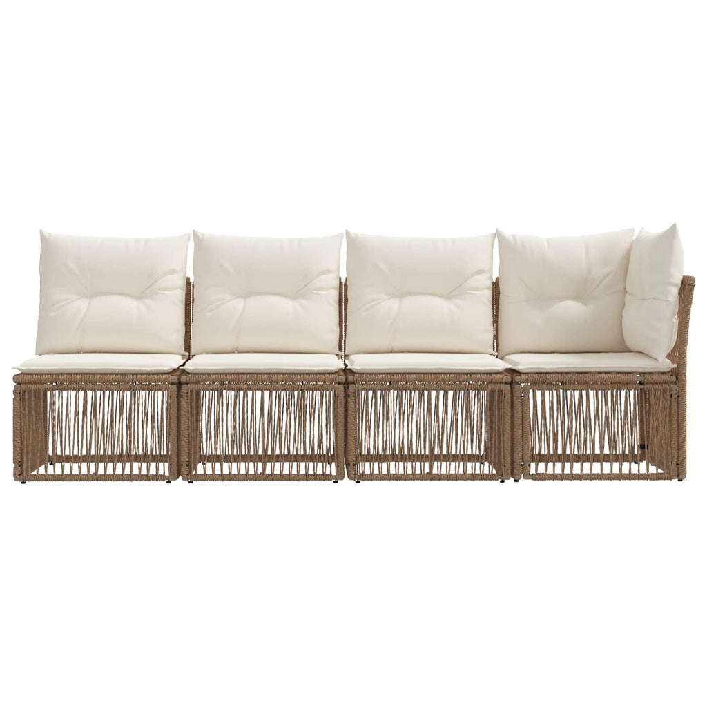 4-Sitzer Sofa mit linker Armlehne 4 pcs 4-Sitzanzahl Beige