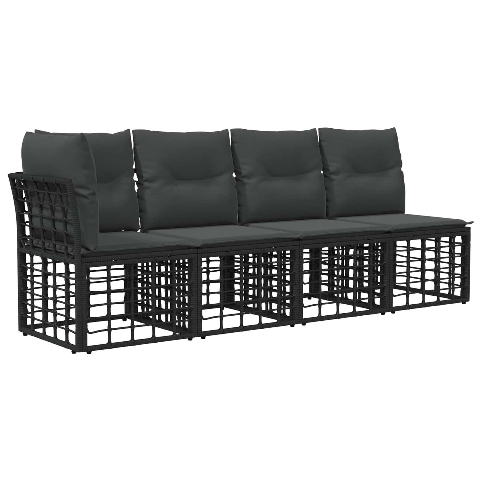 4-Sitzer Garten-Sofa mit linker Armlehne 4 pcs 4-Sitzanzahl