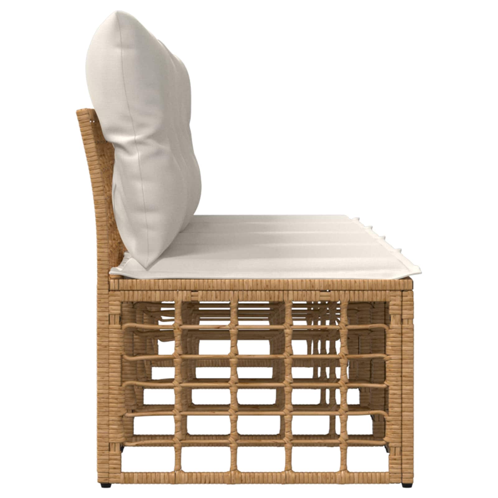 4-Sitzer Garten-Sofa ohne Armlehnen 4 pcs 4-Sitzanzahl Natur