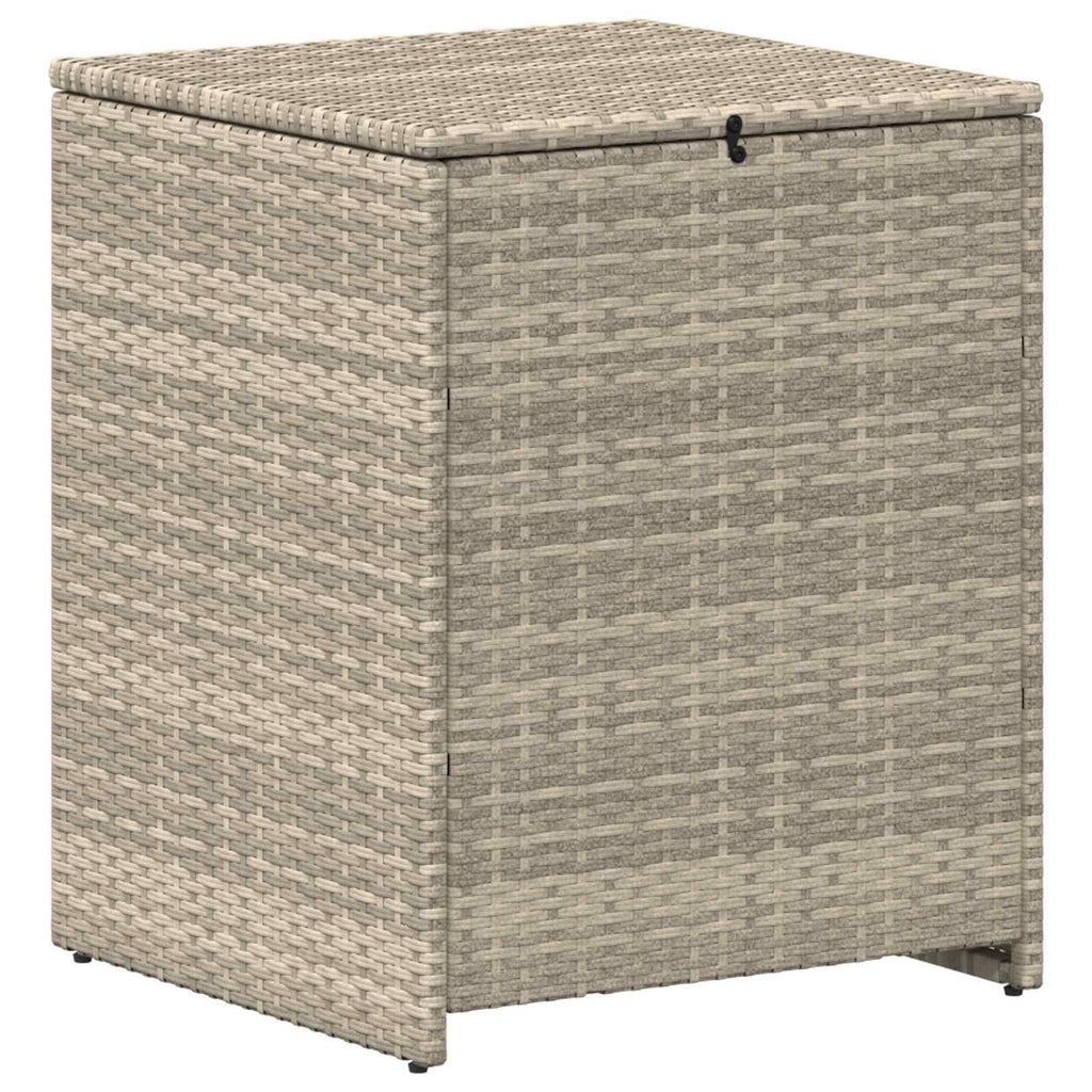 Kissenbox Hellgrau 55 x 55 x 69 cm Poly-Rattan