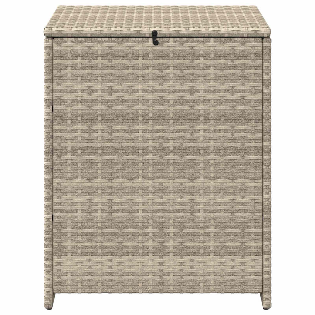 Kissenbox Hellgrau 55 x 55 x 69 cm Poly-Rattan