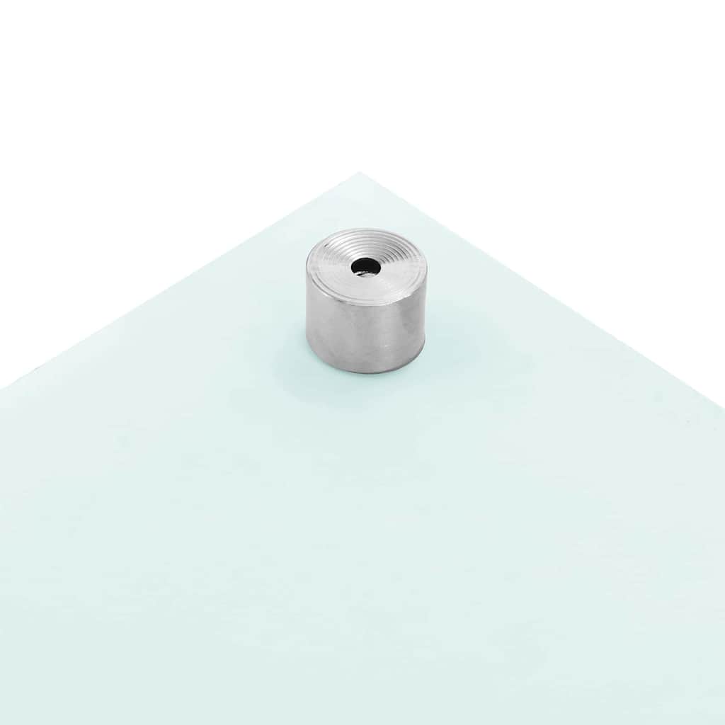 Küchenrückwand 2 pcs Weiß 100 x 40 cm Gehärtetes Glas