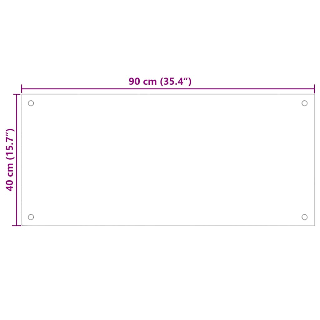 Küchenrückwand 2 pcs Schwarz 90 x 40 cm Gehärtetes Glas