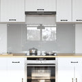 Küchenrückwand 2 pcs Hellgrau 70 x 60 cm Gehärtetes Glas