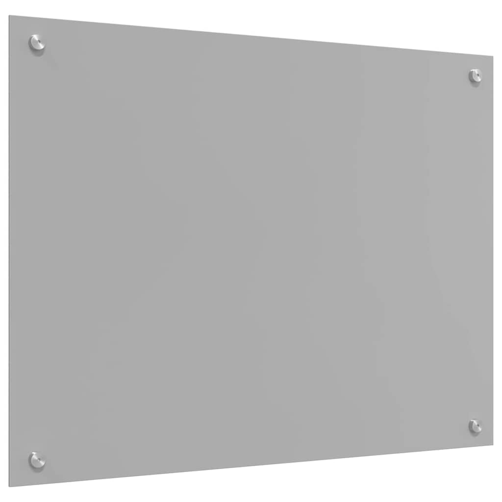Küchenrückwand 2 pcs Hellgrau 80 x 50 cm Gehärtetes Glas