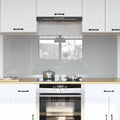 Küchenrückwand 2 pcs Hellgrau 80 x 60 cm Gehärtetes Glas