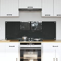 Küchenrückwand 2 pcs Dunkelgrau 70 x 50 cm Gehärtetes Glas