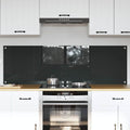 Küchenrückwand 2 pcs Dunkelgrau 80 x 50 cm Gehärtetes Glas