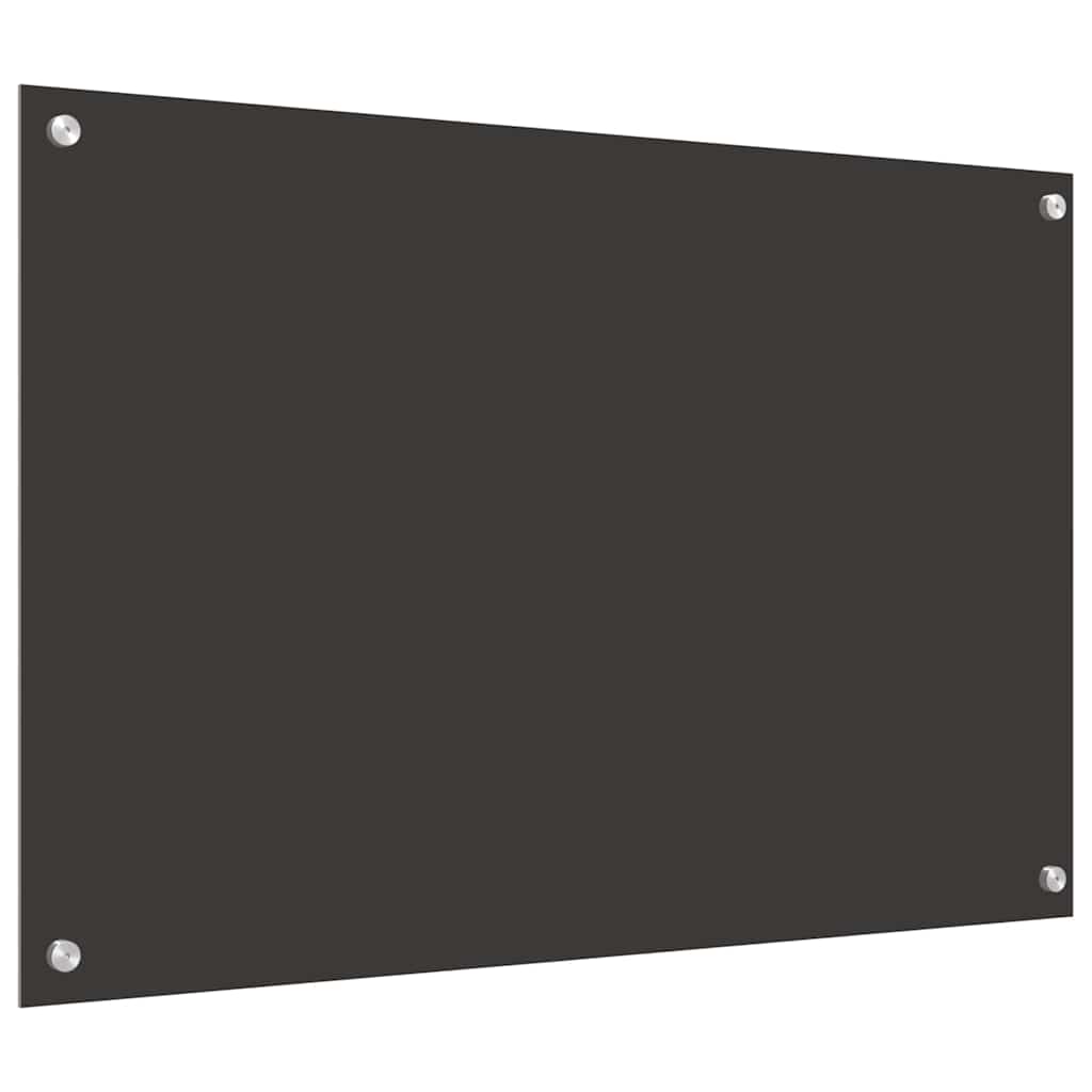 Küchenrückwand 2 pcs Dunkelgrau 90 x 60 cm Gehärtetes Glas