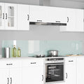 Küchenrückwand 2 pcs Weiß 120 x 40 cm Gehärtetes Glas
