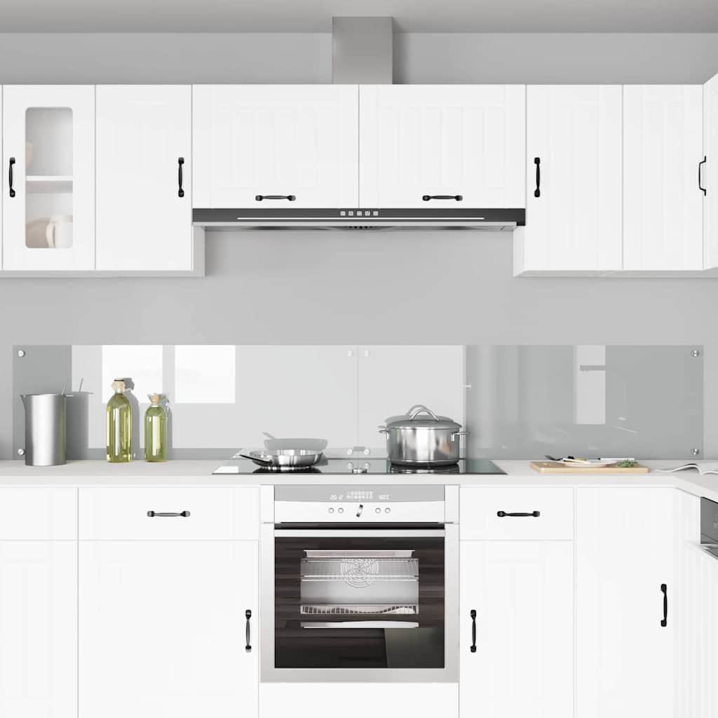 Küchenrückwand 2 pcs Transparent 120 x 40 cm Gehärtetes Glas