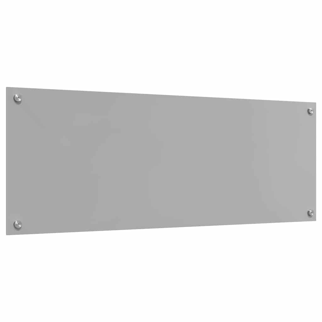 Küchenrückwand 2 pcs Hellgrau 110 x 40 cm Gehärtetes Glas