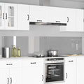Küchenrückwand 2 pcs Hellgrau 120 x 50 cm Gehärtetes Glas