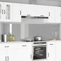 Küchenrückwand 2 pcs Hellgrau 120 x 60 cm Gehärtetes Glas