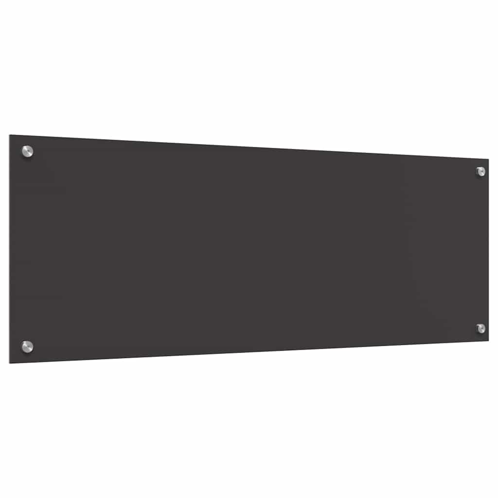 Küchenrückwand 2 pcs Dunkelgrau 110 x 40 cm Gehärtetes Glas