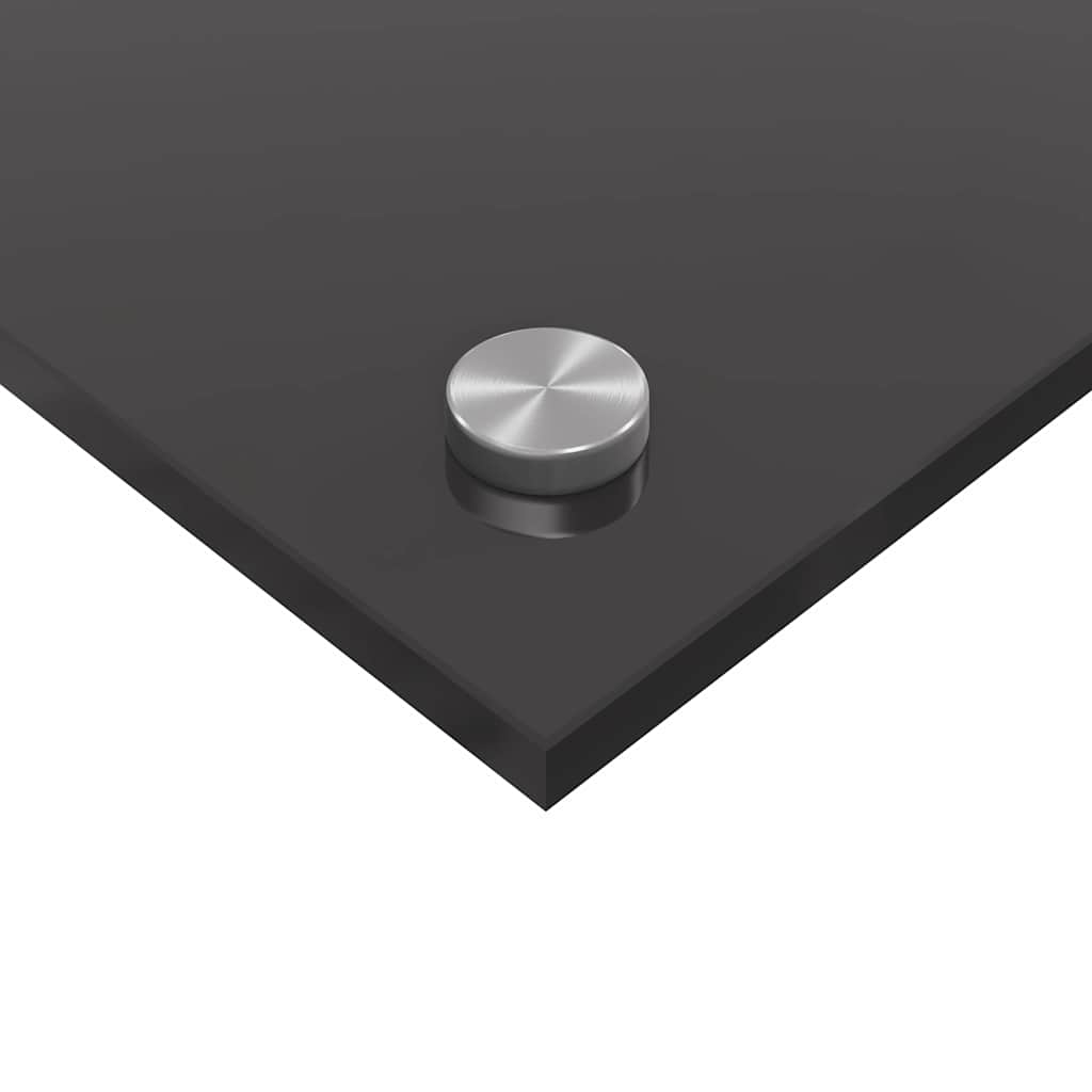Küchenrückwand 2 pcs Dunkelgrau 110 x 50 cm Gehärtetes Glas