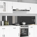 Küchenrückwand 2 pcs Dunkelgrau 110 x 50 cm Gehärtetes Glas