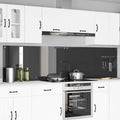 Küchenrückwand 2 pcs Dunkelgrau 120 x 60 cm Gehärtetes Glas