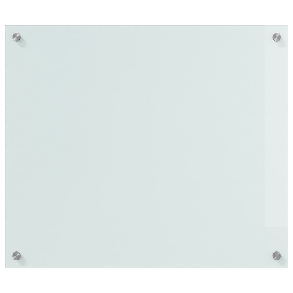 Küchenrückwand 2 pcs Weiß 70 x 60 cm Gehärtetes Glas