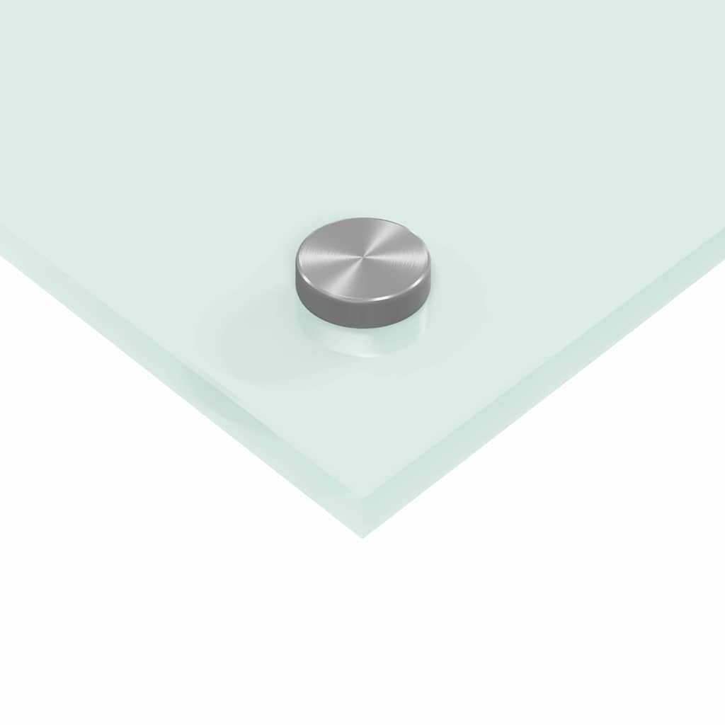 Küchenrückwand 2 pcs Weiß 80 x 40 cm Gehärtetes Glas