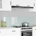 Küchenrückwand 2 pcs Weiß 80 x 40 cm Gehärtetes Glas