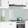 Küchenrückwand 2 pcs Weiß 80 x 60 cm Gehärtetes Glas