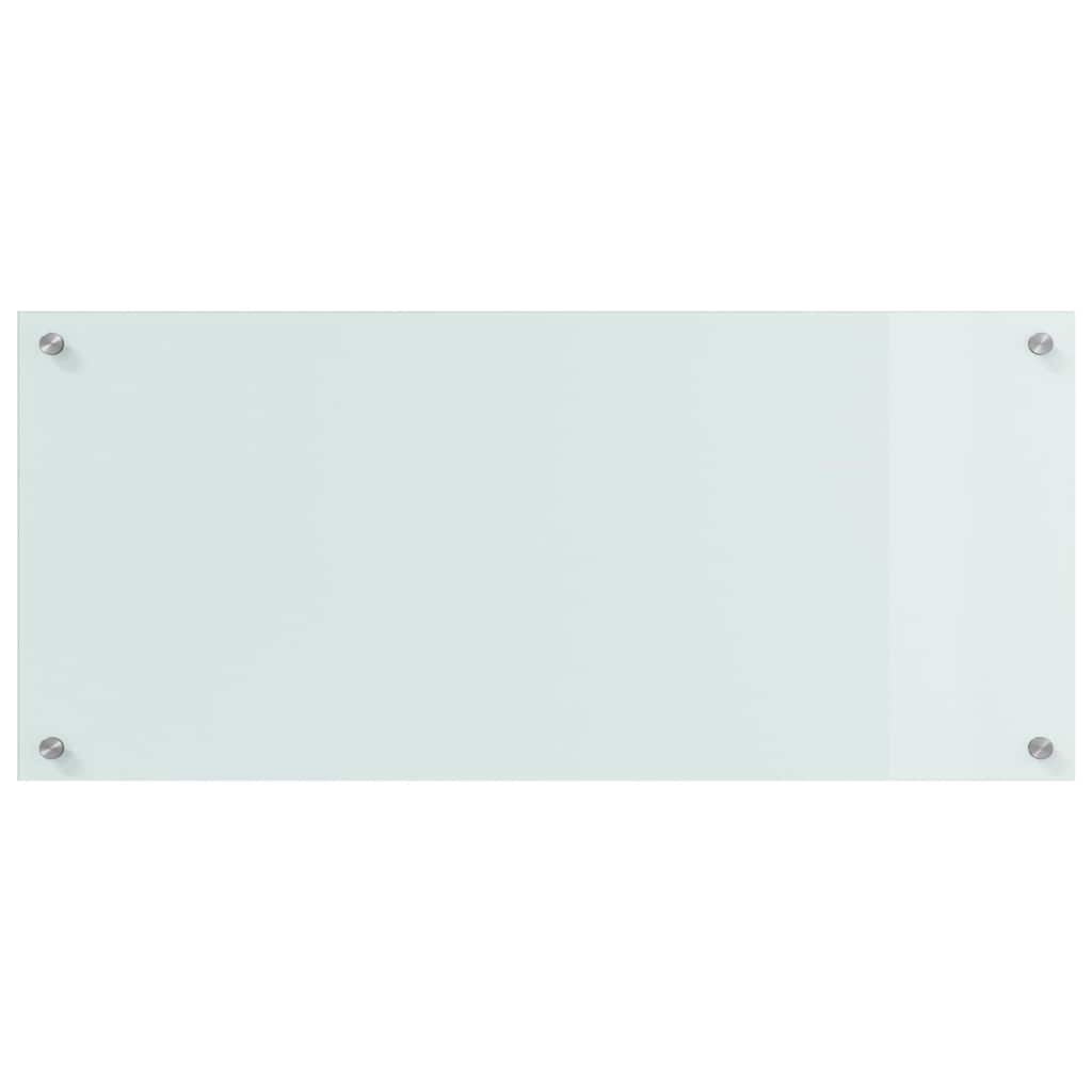 Küchenrückwand 2 pcs Weiß 90 x 40 cm Gehärtetes Glas