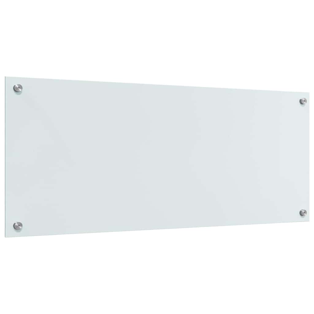 Küchenrückwand 2 pcs Weiß 100 x 40 cm Gehärtetes Glas