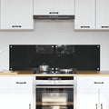 Küchenrückwand 2 pcs Schwarz 70 x 40 cm Gehärtetes Glas
