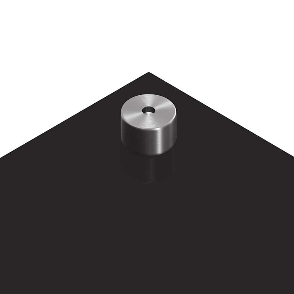 Küchenrückwand 2 pcs Schwarz 90 x 40 cm Gehärtetes Glas