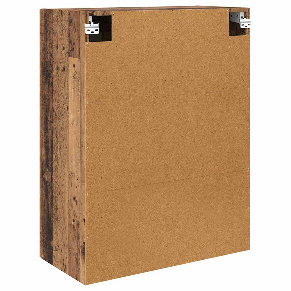 Wandmontierter Schrank 2 pcs Altholz 69,5 x 34 x 90 cm