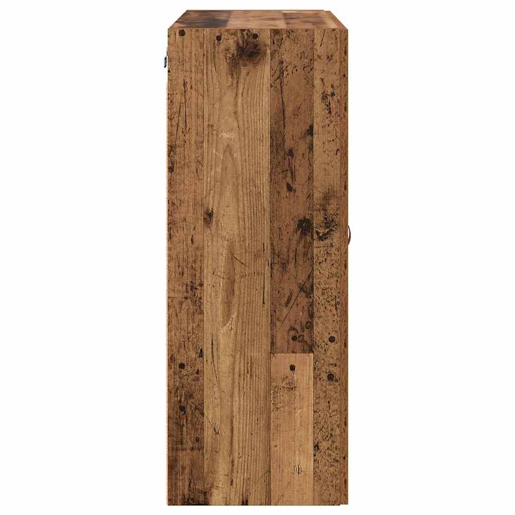 Wandmontierter Schrank 2 pcs Altholz 69,5 x 34 x 90 cm