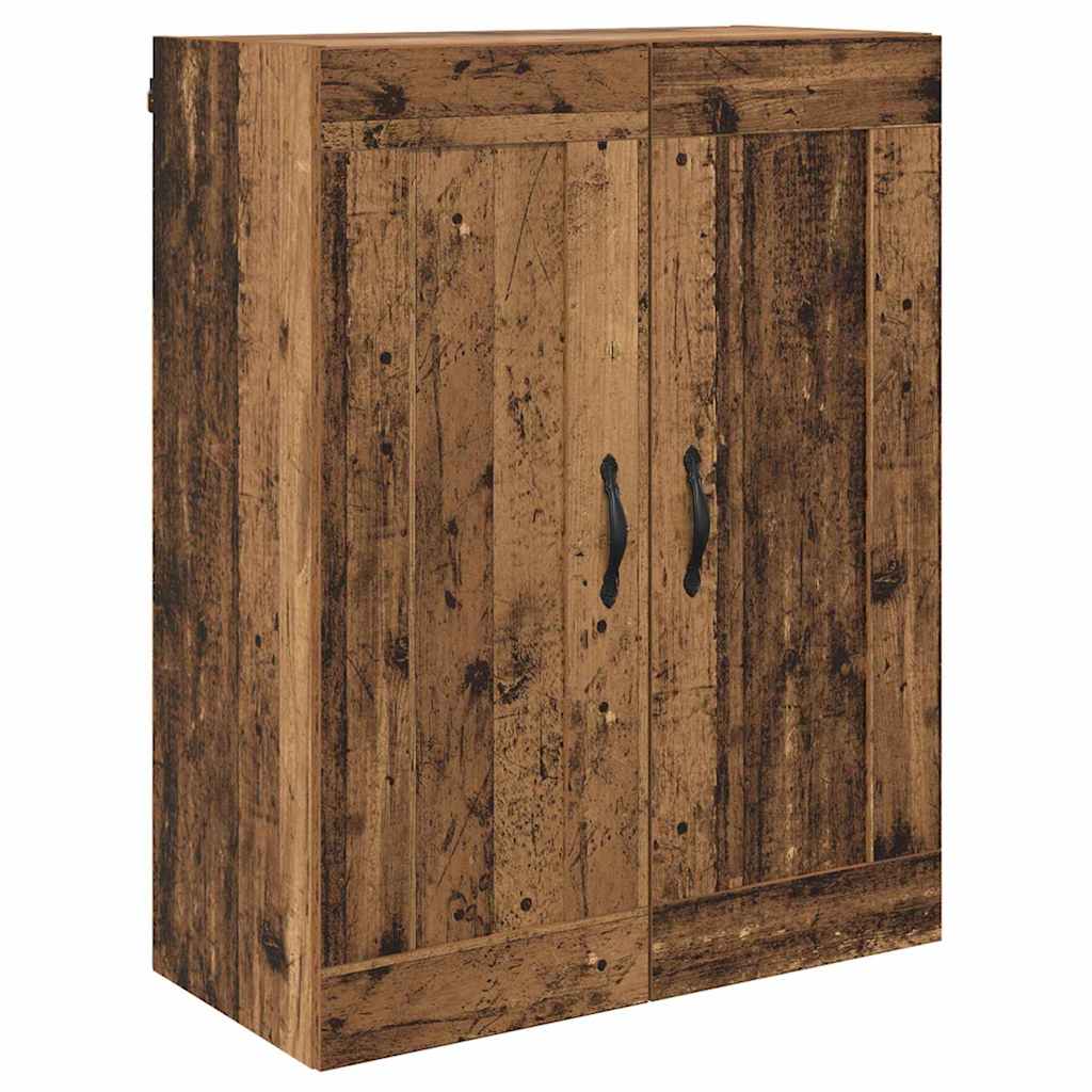 Wandmontierter Schrank 2 pcs Altholz 69,5 x 34 x 90 cm