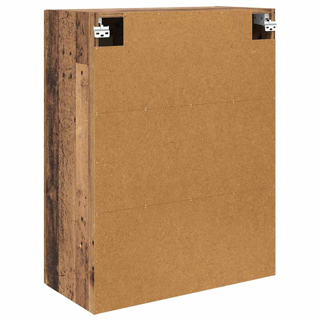 Wandmontierter Schrank 2 pcs Altholz 69,5 x 34 x 90 cm