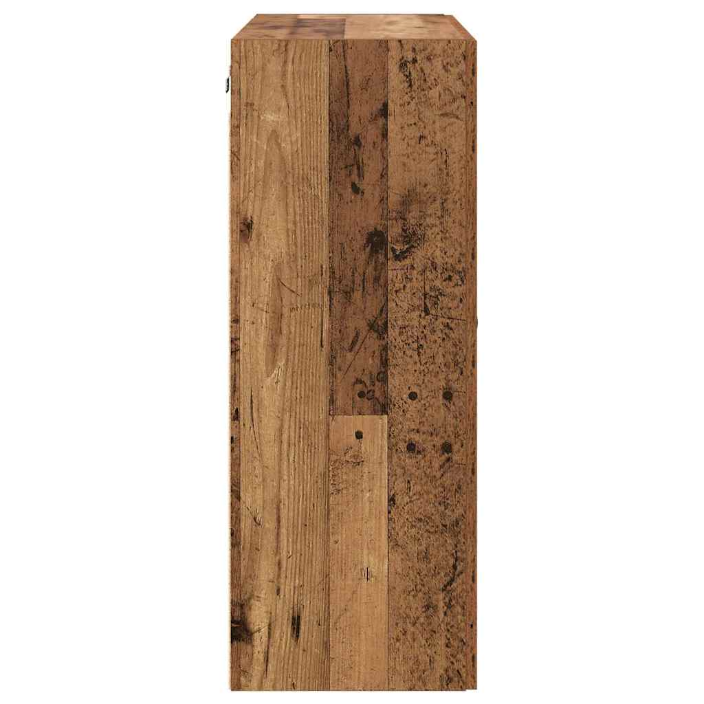 Wandmontierter Schrank 2 pcs Altholz 69,5 x 34 x 90 cm
