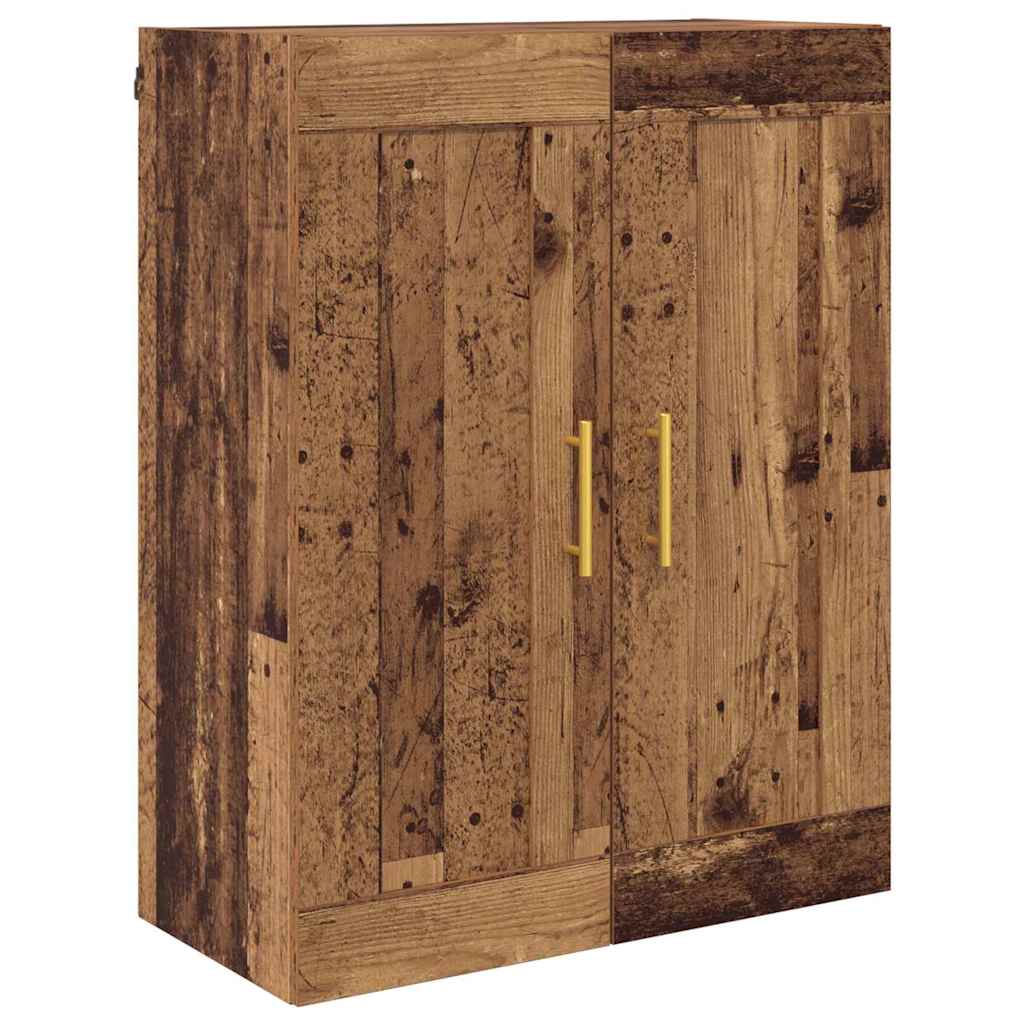 Wandmontierter Schrank 2 pcs Altholz 69,5 x 34 x 90 cm