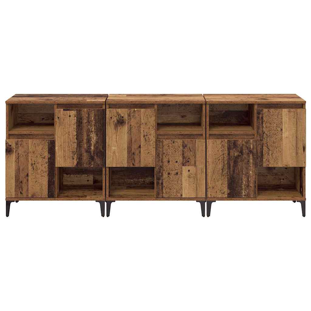 Sideboards 3 pcs Altholz 60 x 35 x 70 cm Holzwerkstoff