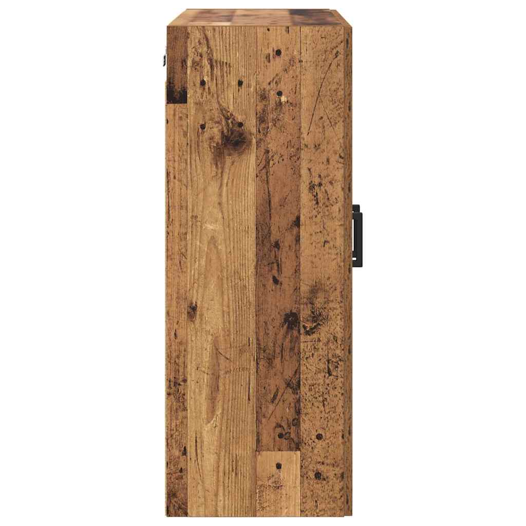 Wandmontierter Schrank 2 pcs Altholz 69,5 x 34 x 90 cm