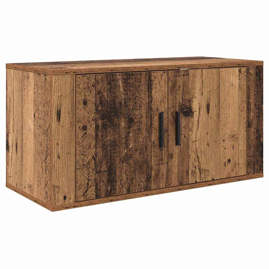 Wand-TV-Schrank Set 3 pcs Altholz 80 x 34,5 x 40 cm