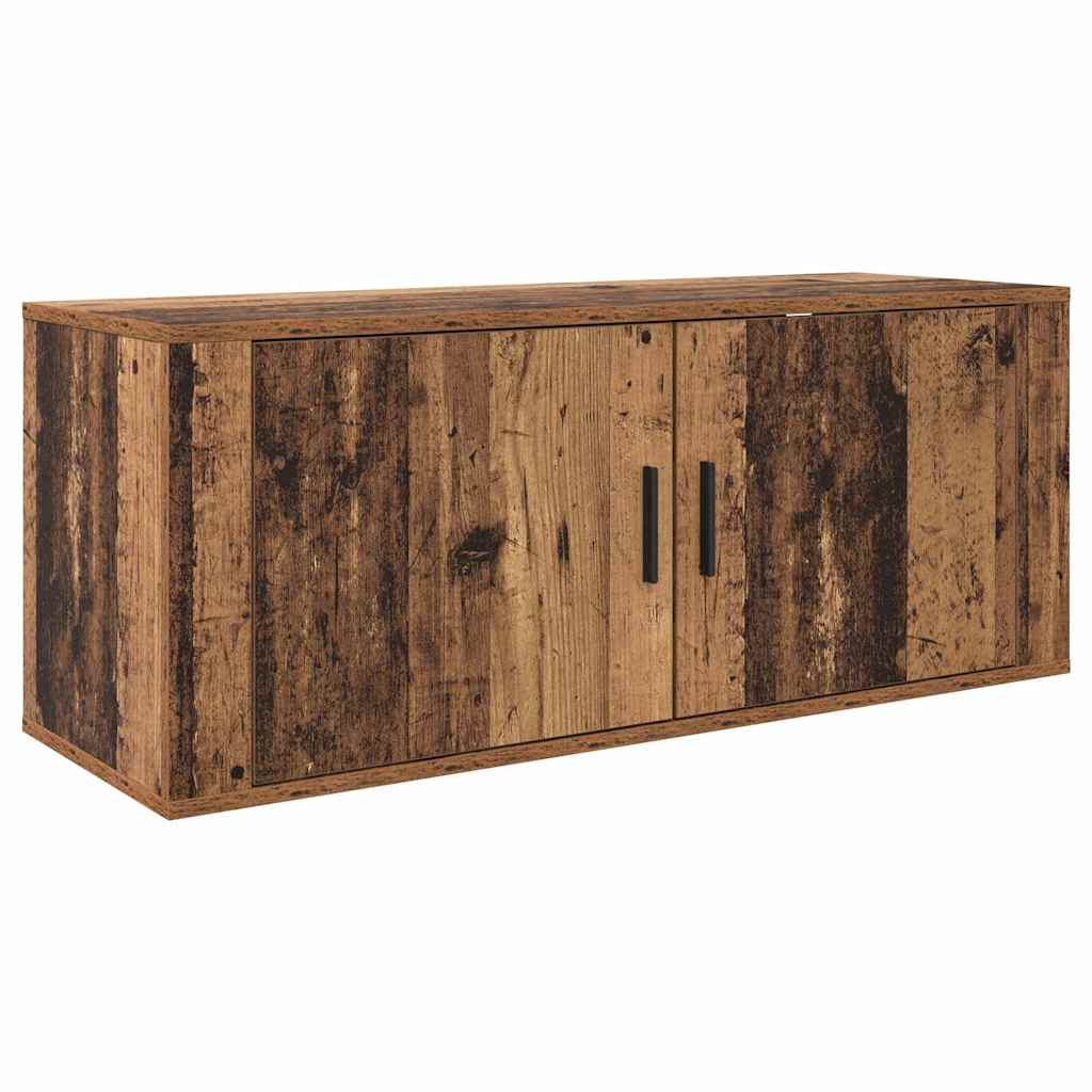 Wand-TV-Schrank Set 3 pcs Altholz 100 x 34,5 x 40 cm