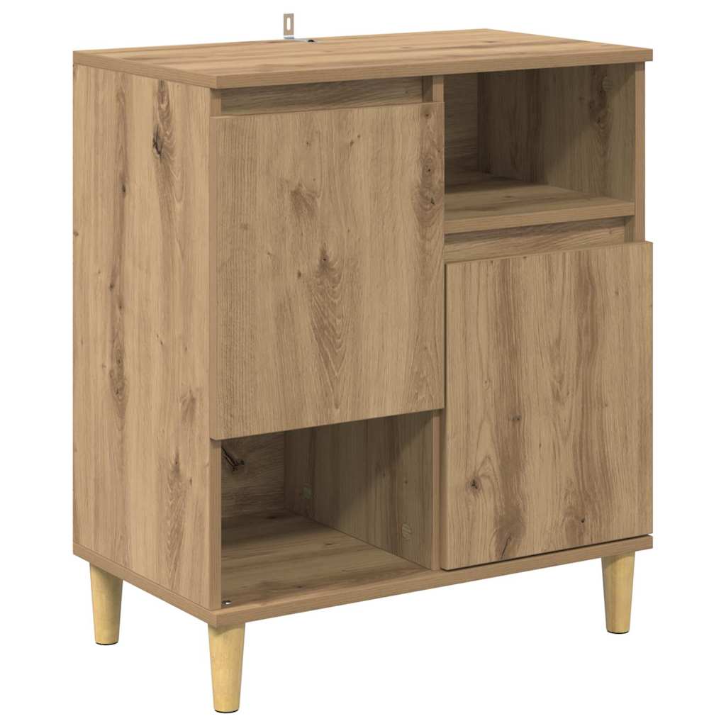 Sideboards 2 pcs Artisan-Eiche 60 x 35 x 70 cm Holzwerkstoff