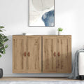 Wandmontierter Schrank 2 pcs Artisan-Eiche 69,5 x 34 x 90 cm
