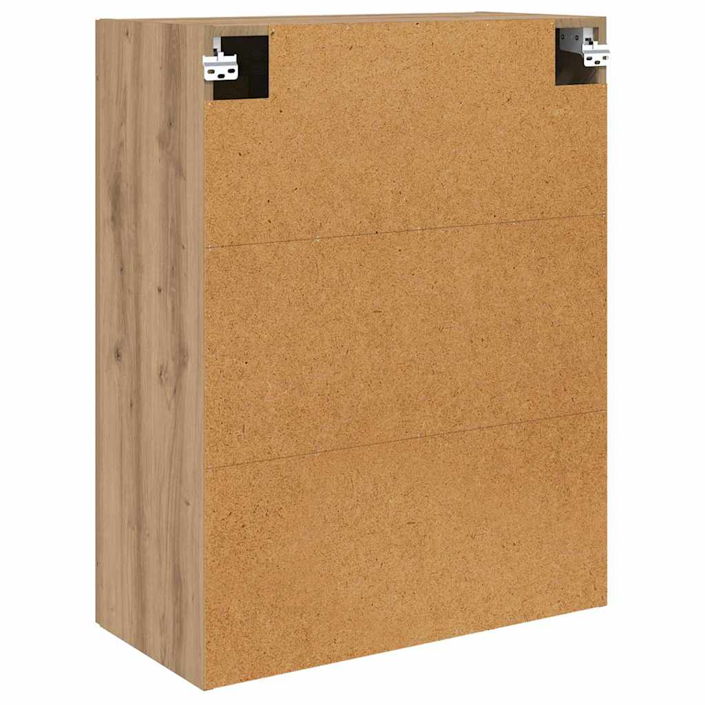 Wandmontierter Schrank 2 pcs Artisan-Eiche 69,5 x 34 x 90 cm