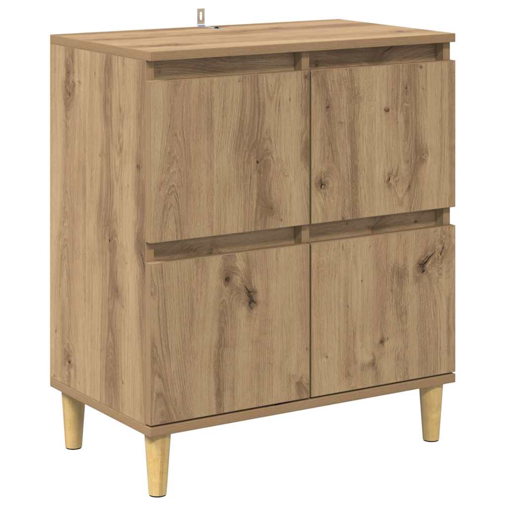 Sideboards 3 pcs Artisan-Eiche 60 x 35 x 70 cm Holzwerkstoff